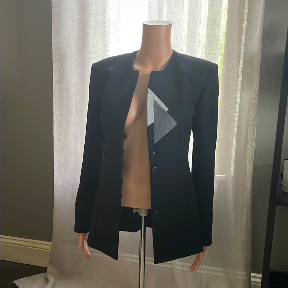 Elegant Black Women's wool Jacket size 42 /medium